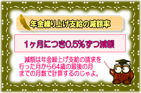 年金繰り上げ支給の減額率